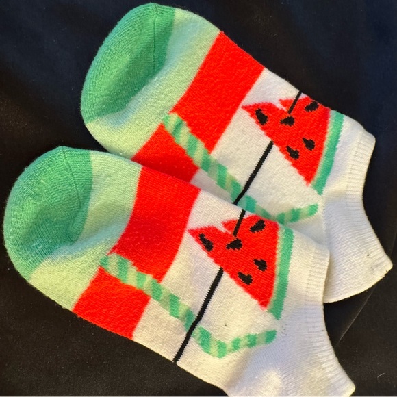 Accessories - Watermelon Pattern Ankle Socks